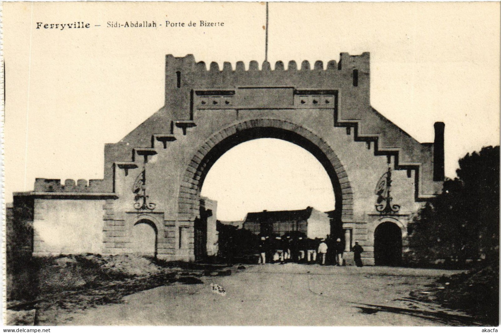 CPA AK Ferryville Sidi Abdallah Porte De Bizerte TUNISIA (1405409) - Tunisia