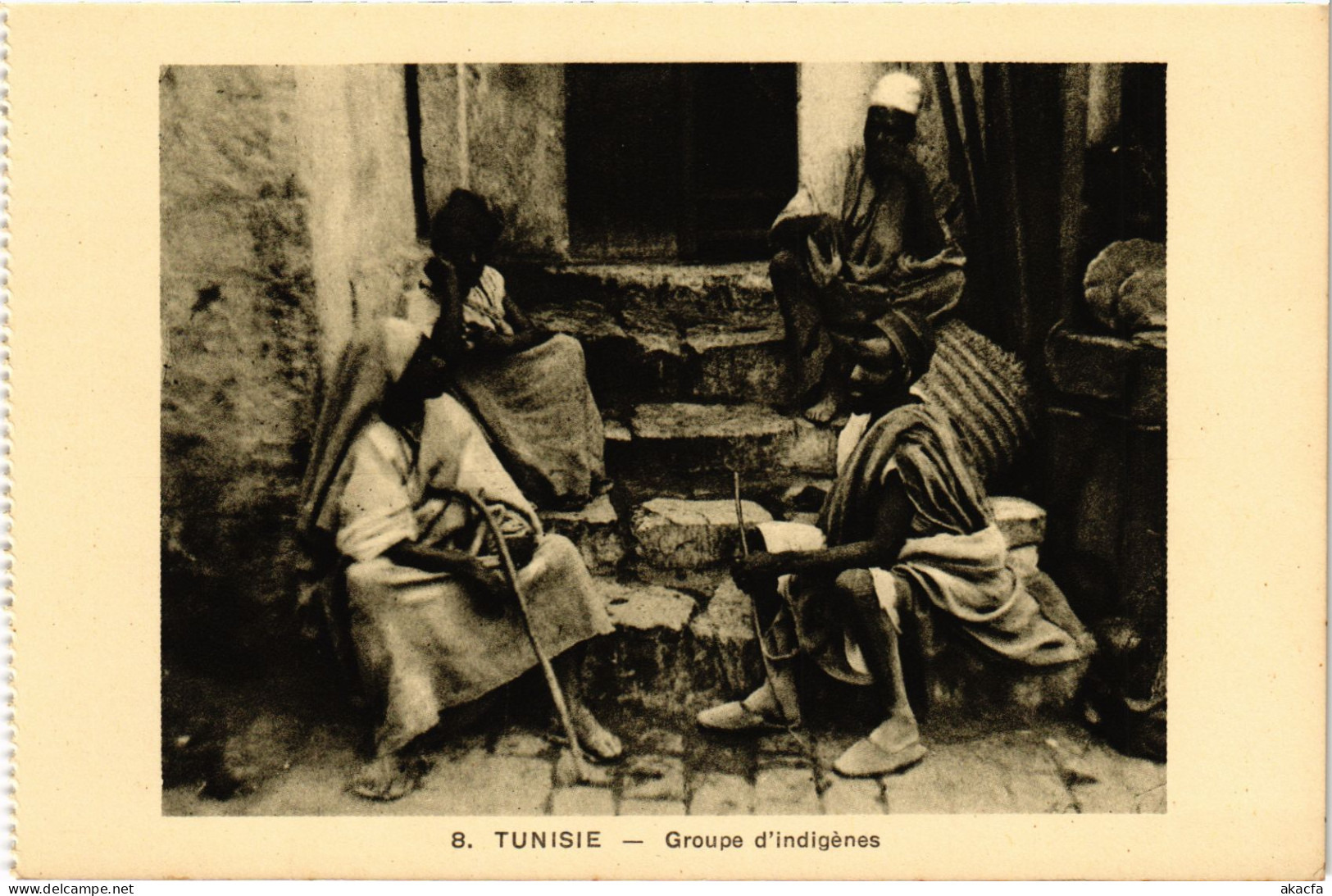 CPA AK Groupe D'indigenes TUNISIA (1405395) - Tunisia