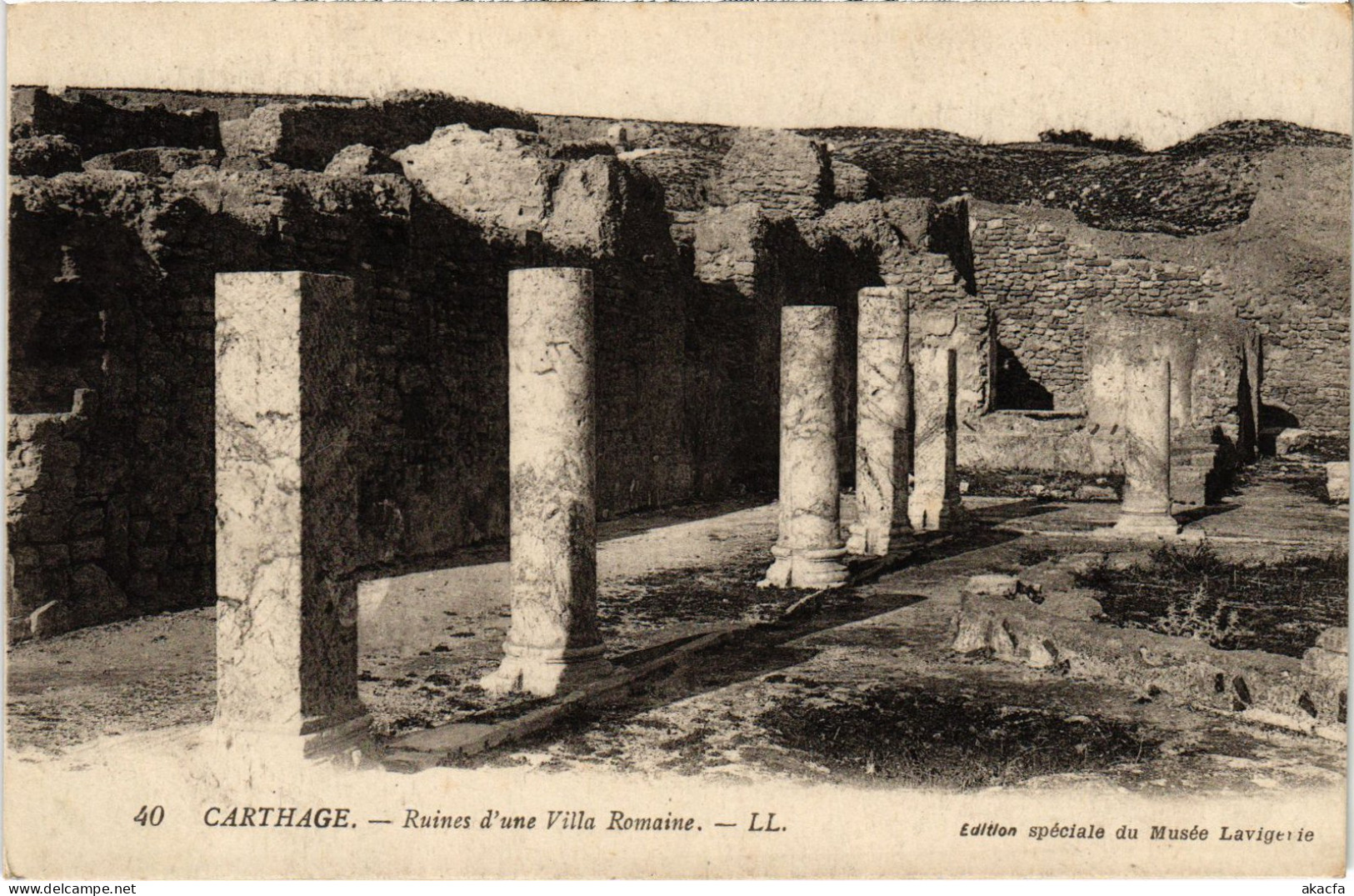 CPA AK Carthage Ruines D'une Villa Romaine TUNISIA (1405383) - Tunisie