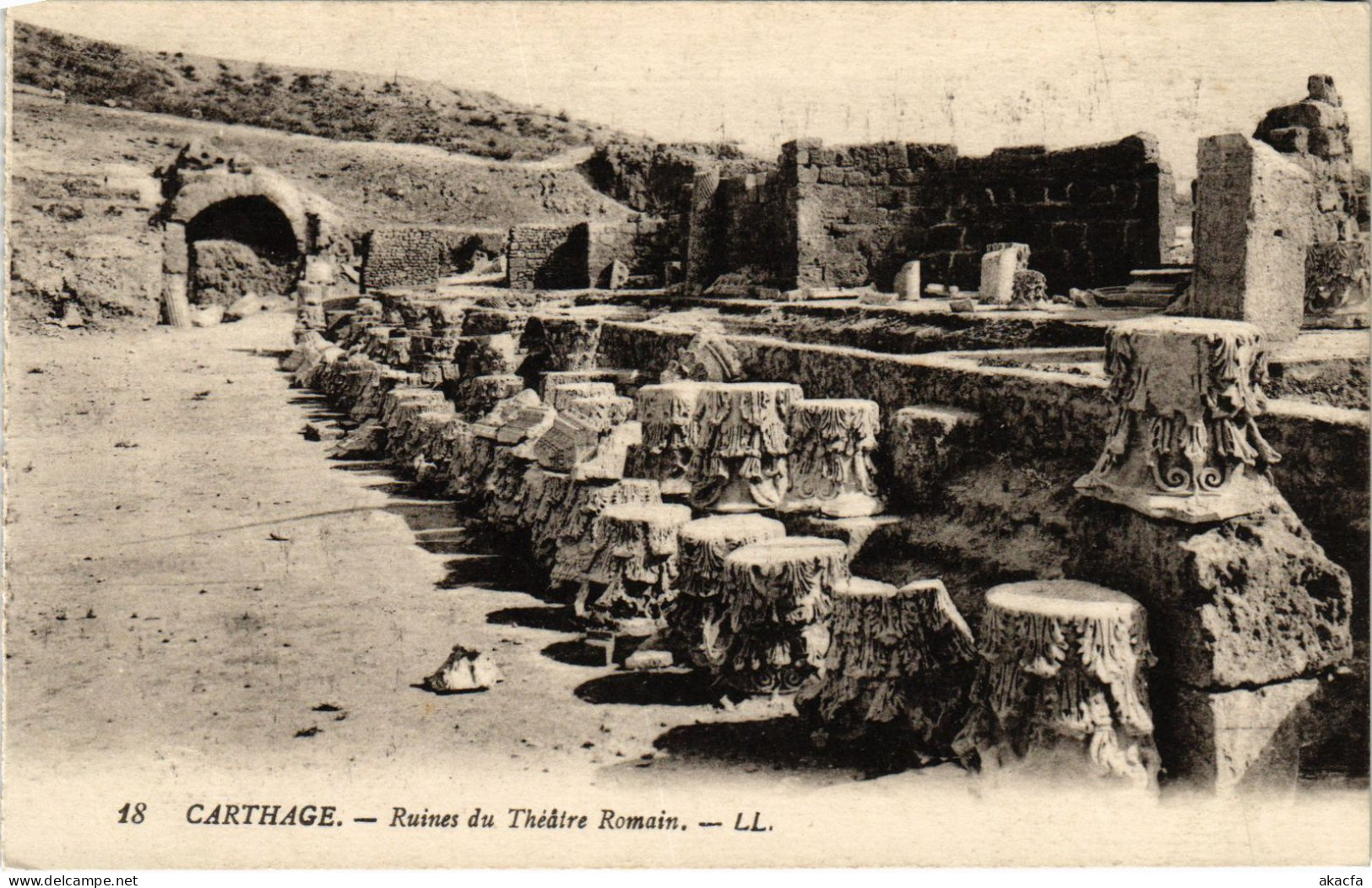 CPA AK Carthage Ruines Du Theatre Romain TUNISIA (1405376) - Tunisia