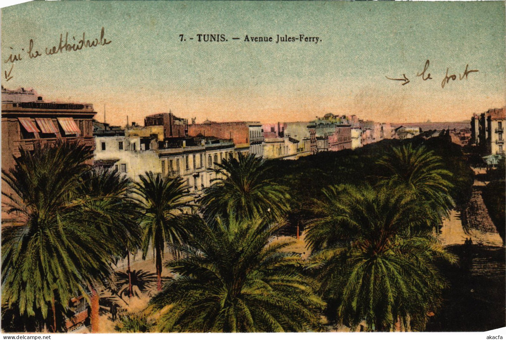 CPA AK Tunis Avenue Jules Ferry TUNISIA (1405358) - Tunisie