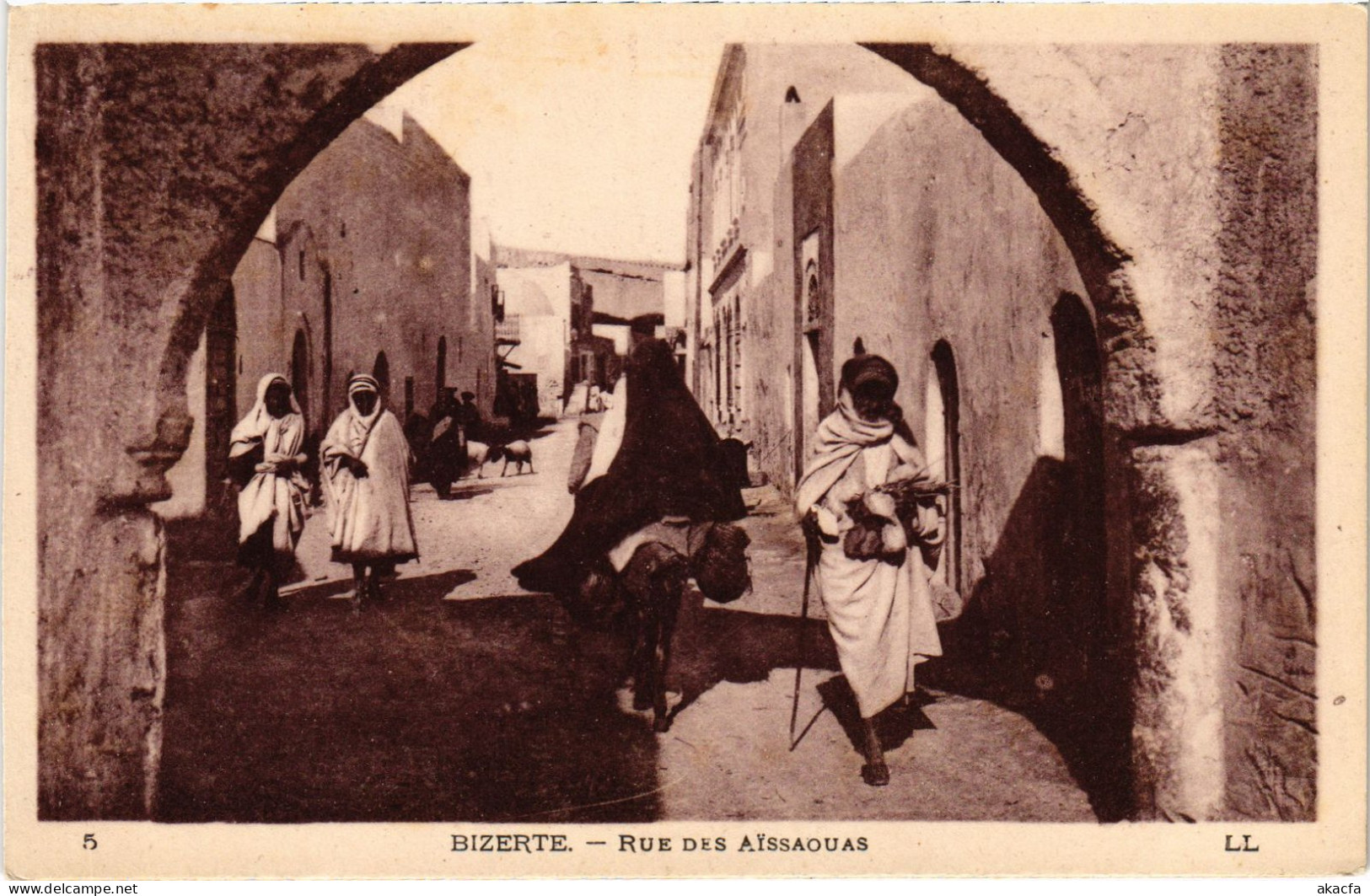 CPA AK Bizerte Rue Des Aissaouas TUNISIA (1405349) - Tunisie