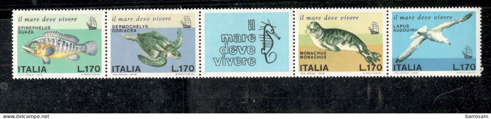 ITALY.....1978:Michel1603-6mnh** Strip - 1971-80:  Nuovi