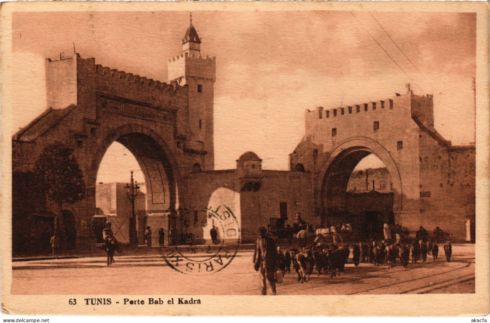 CPA AK Tunis Porte Bab El Kadra TUNISIA (1405323) - Tunisia