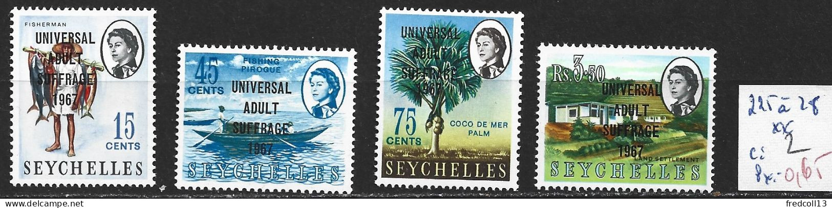 SEYCHELLES 225 à 28 ** Côte 2 € - Seychellen (...-1976)