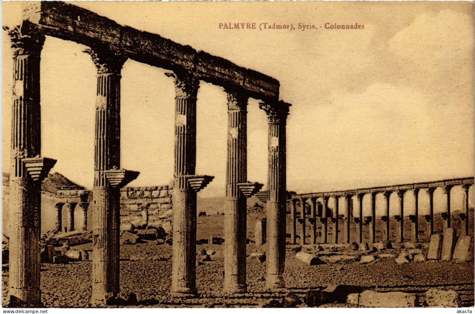 CPA AK Palmyre Colonnades SYRIA (1404105) - Syria