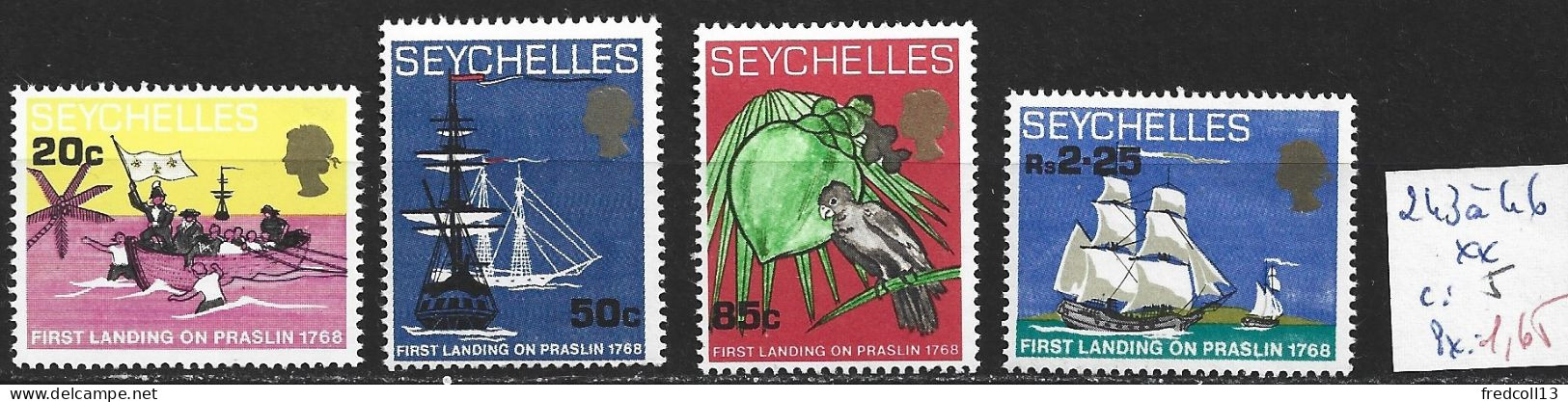 SEYCHELLES 243 à 46 ** Côte 5 € - Seychellen (...-1976)