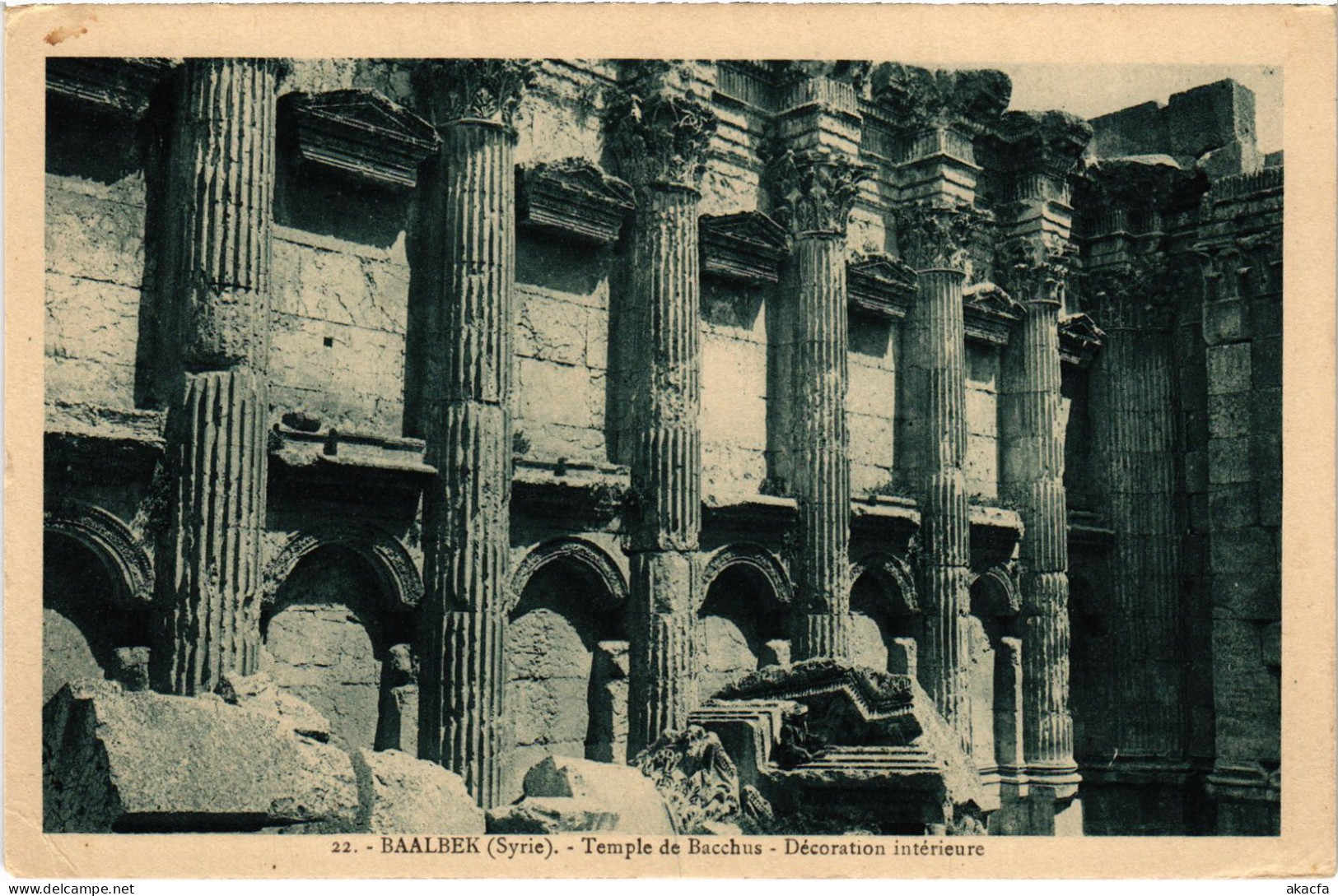 CPA AK Baalbek Temple De Bacchus Interieure SYRIA (1404045) - Syria