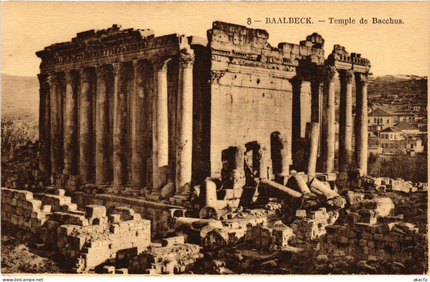 CPA AK Baalbek Temple De Bacchus SYRIA (1404044) - Syria