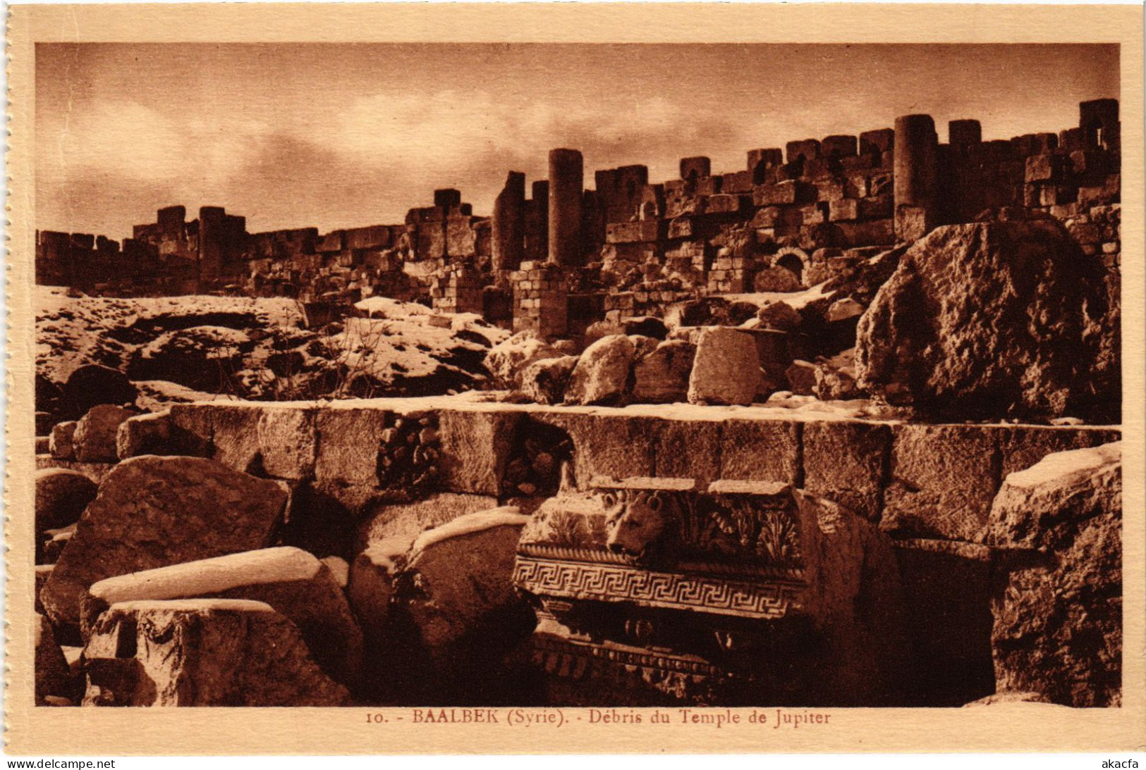 CPA AK Baalbek Debris Du Temple De Jupiter SYRIA (1404038) - Syrie