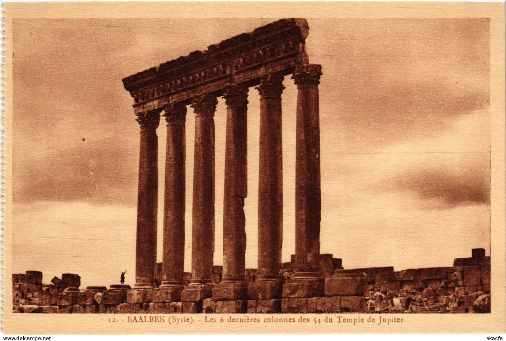 CPA AK Baalbek Les 6 Dernieres Colonnes Du Temple De Jupiter SYRIA (1404036) - Syria