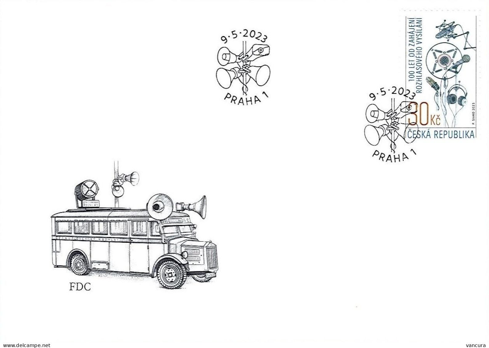 FDC 1203 Czech Republic Centenary Of The Radio Broadcast 2023 - FDC