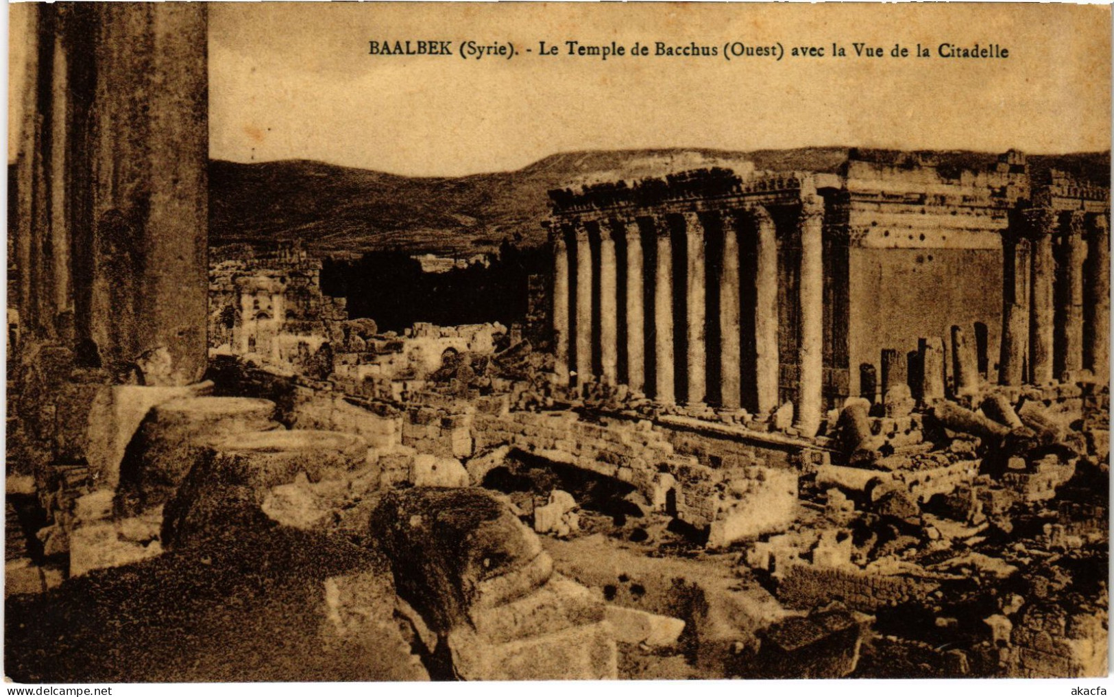 CPA AK Baalbek Temple De Bacchus SYRIA (1404023) - Syrië