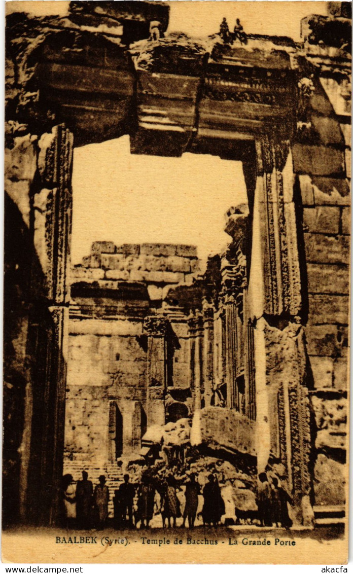 CPA AK Baalbek Temple De Bacchus Grande Porte SYRIA (1404019) - Syria