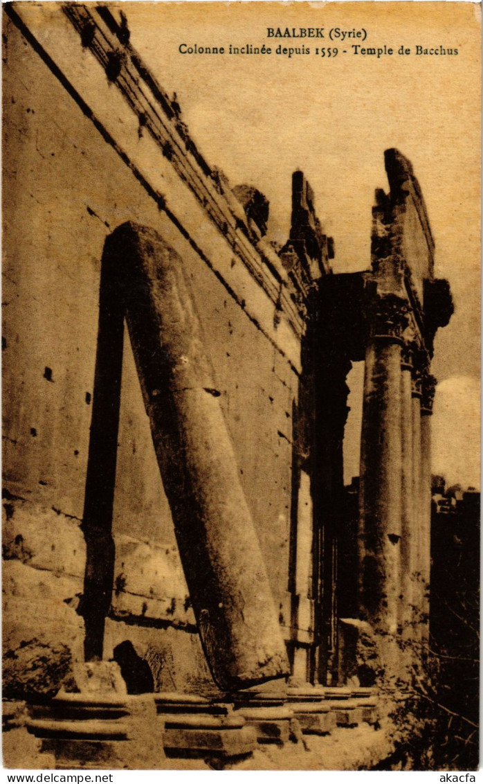 CPA AK Baalbek Temple De Bacchus SYRIA (1404018) - Syrie