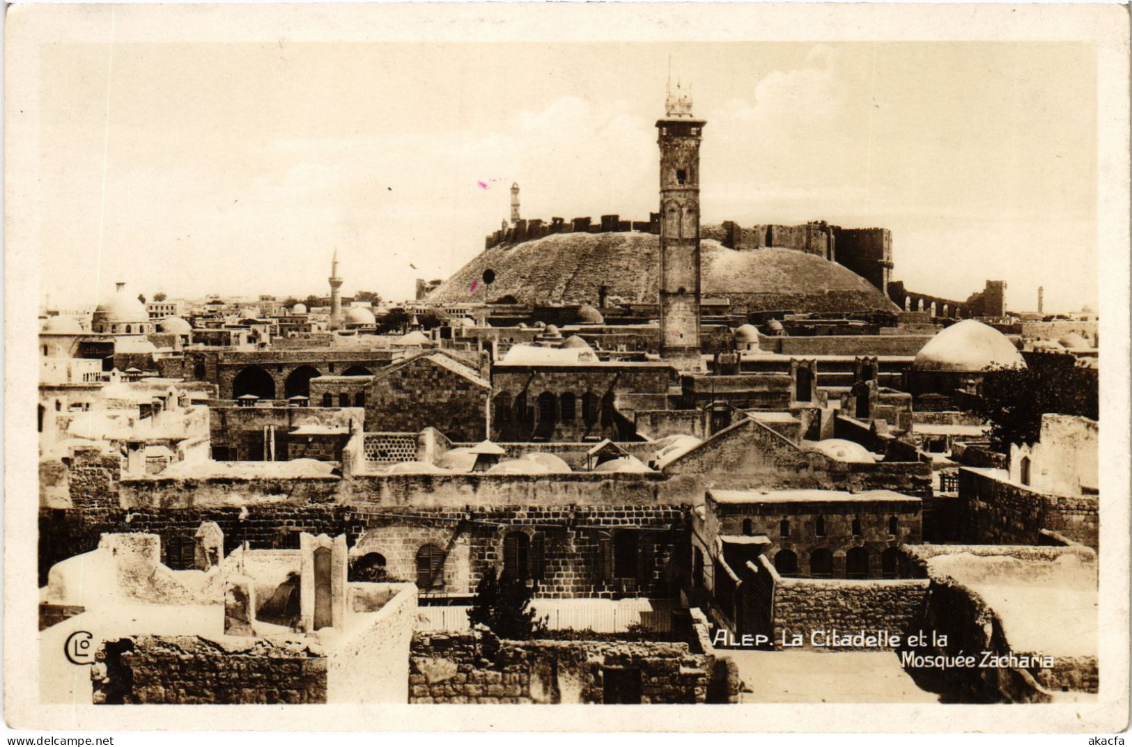 CPA AK Aleppo La Citadelle Et La Mosquee Zacharia SYRIA (1403993) - Syrien