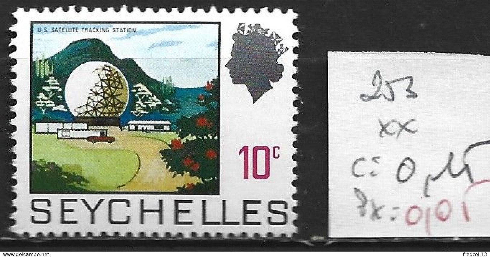 SEYCHELLES 253 ** Côte 0.15 € - Seychelles (...-1976)