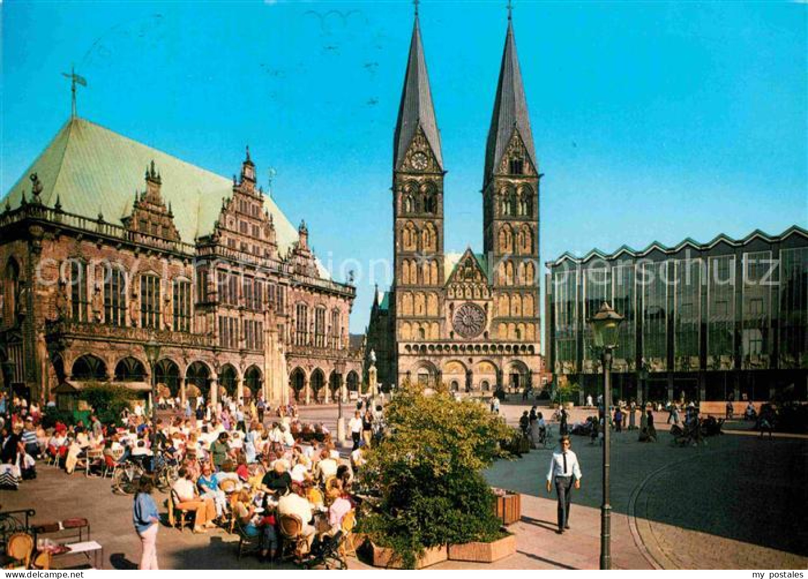 72898229 Bremen Marktplatz Rathaus Dom Parlamentsgebaeude Arbergen - Bremen