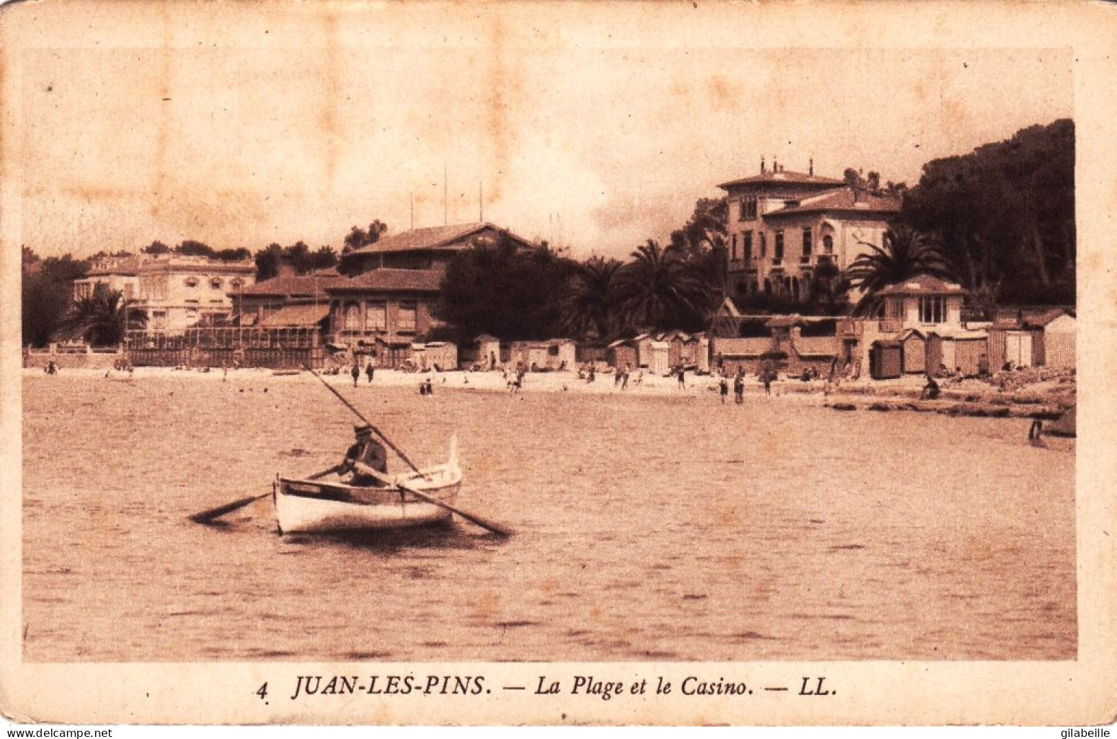 06 - Alpes Maritimes - JUAN Les PINS -  ( Antibes ) - La Plage Et Le Casino - Juan-les-Pins