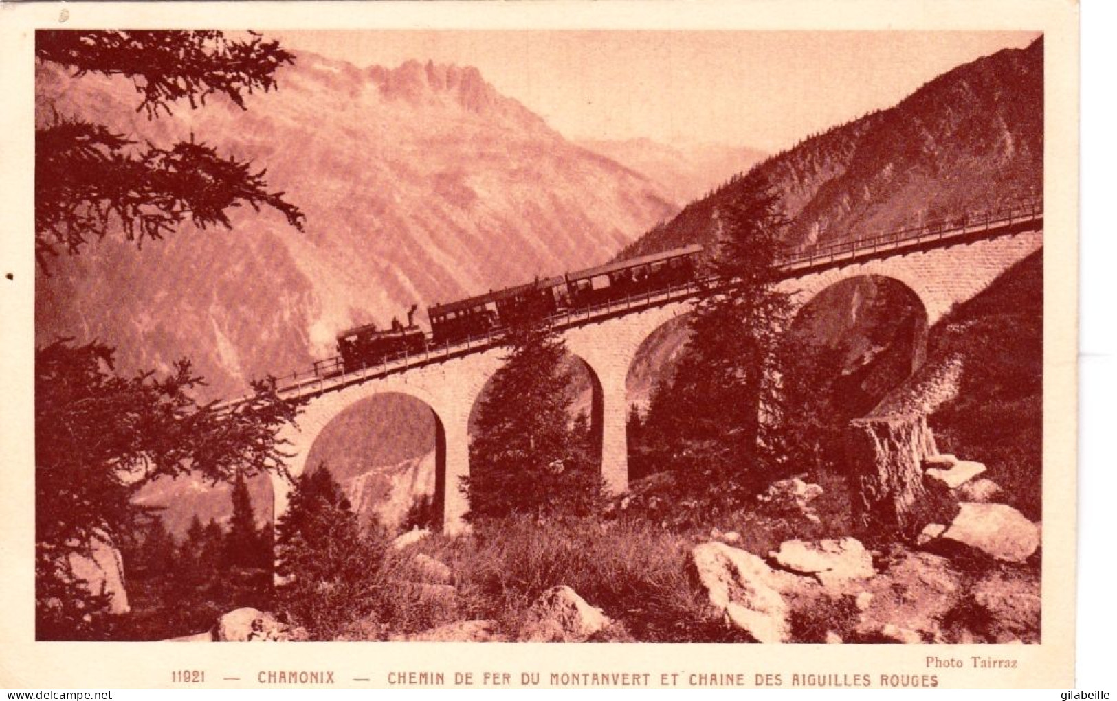 74 - Haute Savoie - CHAMONIX -  Chemin De Fer Du Montanvert Et Chaine Des Aiguilles Rouges - Chamonix-Mont-Blanc