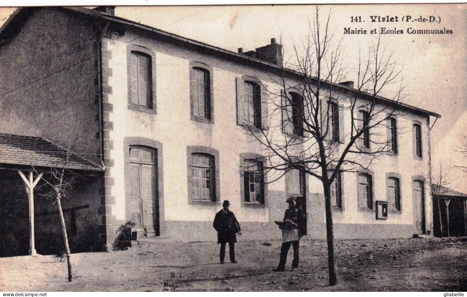 63 - Puy De Dome -  VIRLET - Mairie Et Ecoles Communales - Autres & Non Classés