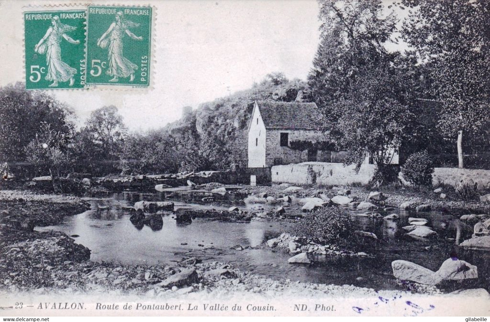 89 - Yonne -  AVALLON - Route De Pontaubert - La Vallée Du Cousin - Avallon