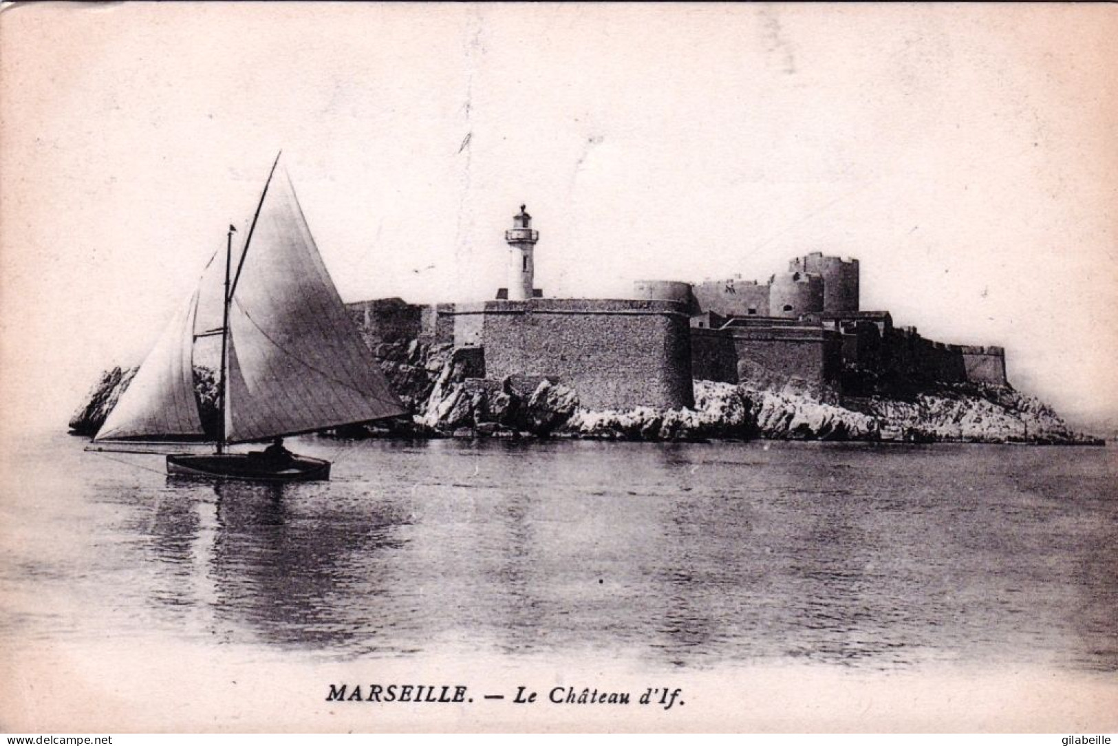 13 - MARSEILLE - Voilier Devant  Le Chateau D If - Castello Di If, Isole ...