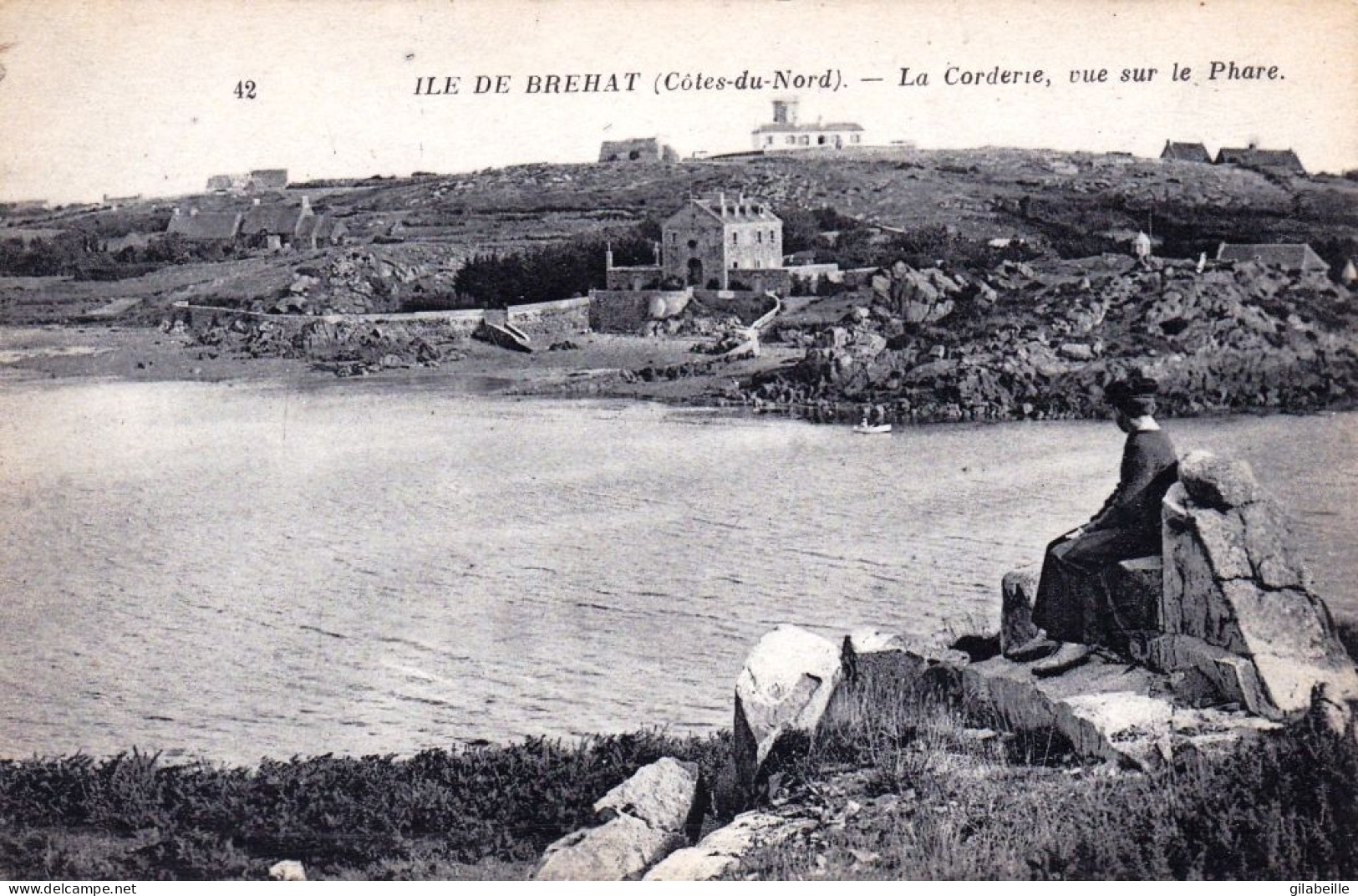 22 - Cotes D Armor - ILE De BREHAT - La Corderie - Vue Sur Le Phare - Ile De Bréhat