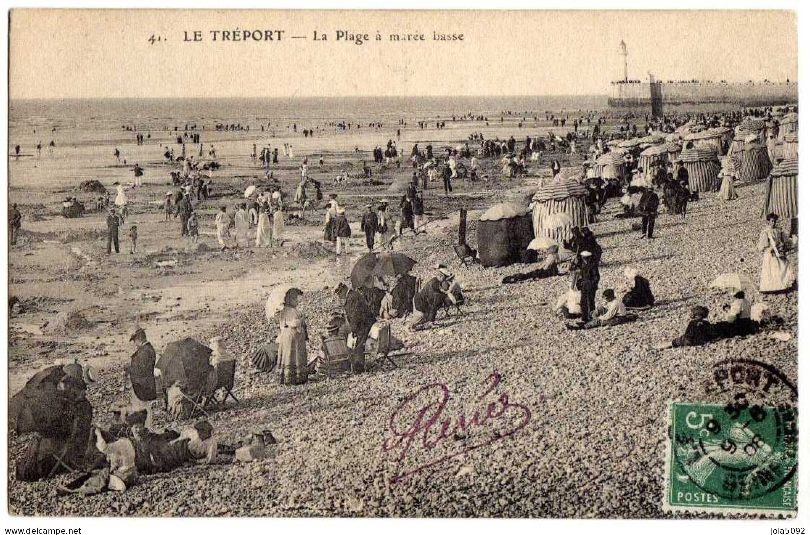 76 - LE TREPORT - La Plage à Marée Basse - Le Treport