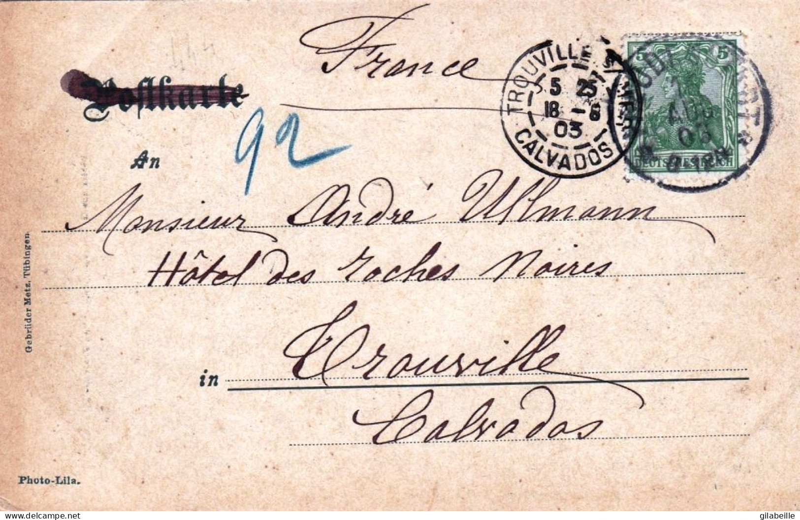 Deutschland - Bade Wurtemberg - Gruss Aus FREUDENSTADT - Partie Aus Dem Christophsthal - 1903 - Freudenstadt