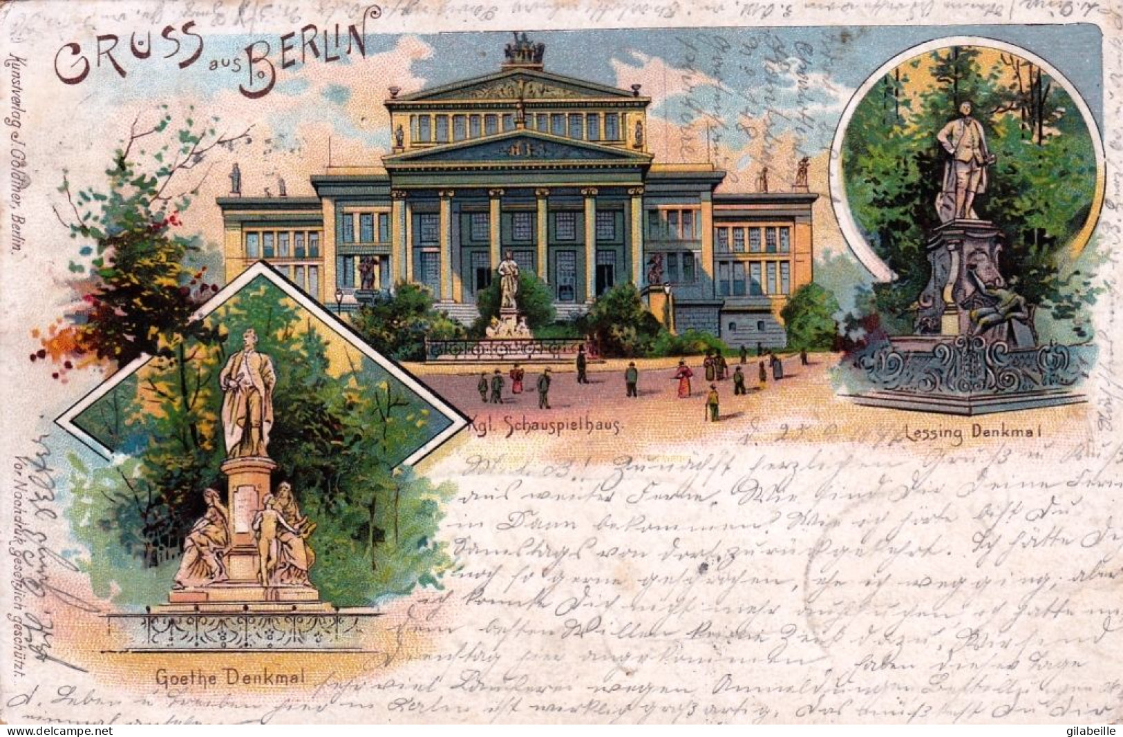 Deutschland - Gruss Aus BERLIN - Litho - 1897 - Andere & Zonder Classificatie