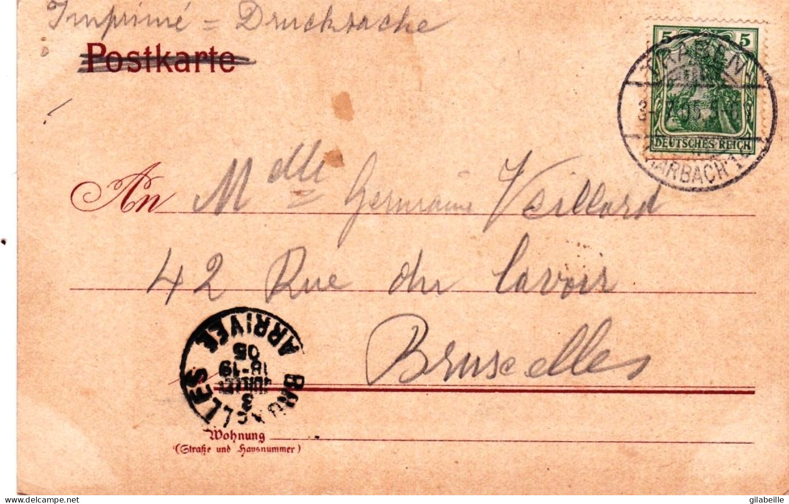 Deutschland - Gruss Aus BAD BERTRICH V OSTEN - 1905 - Bad Bertrich