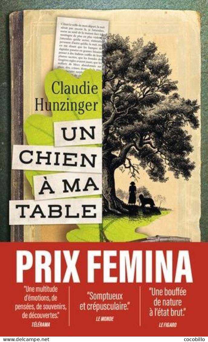 Un Chien à Ma Table - De Claudie Hunzinger - J' Ai Lu - 2023 - Andere & Zonder Classificatie