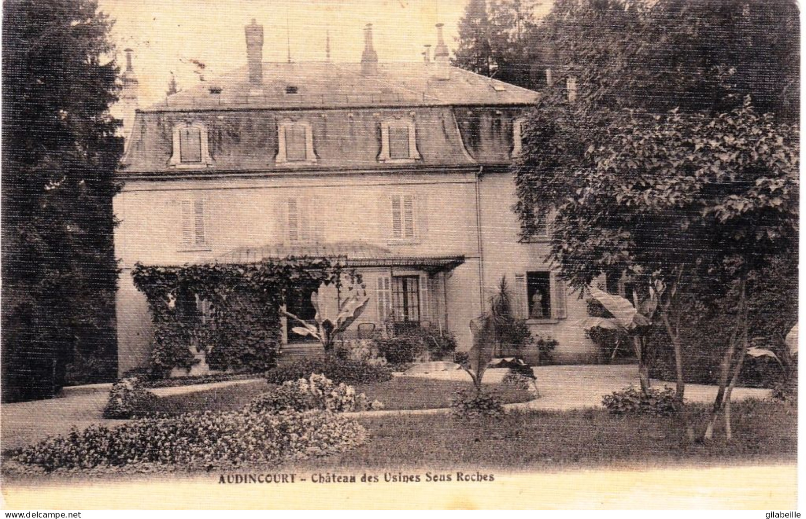 25 - Doubs -   AUDINCOURT - Chateau Des Usines Sens Roches ( Carte Toilée ) - Andere & Zonder Classificatie