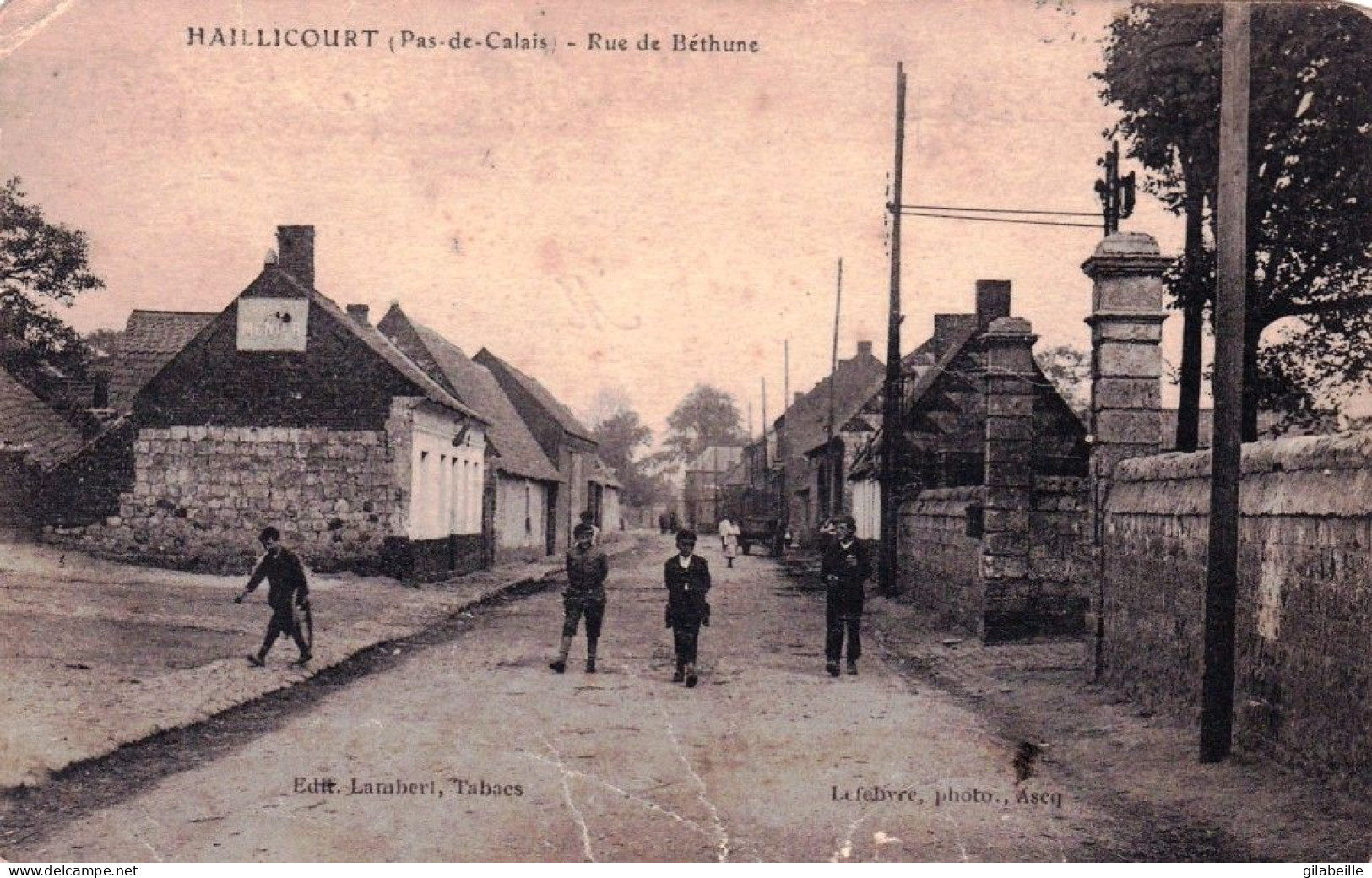 62 - Pas De Calais -  HAILLICOURT  - Rue De Bethune - Sonstige & Ohne Zuordnung