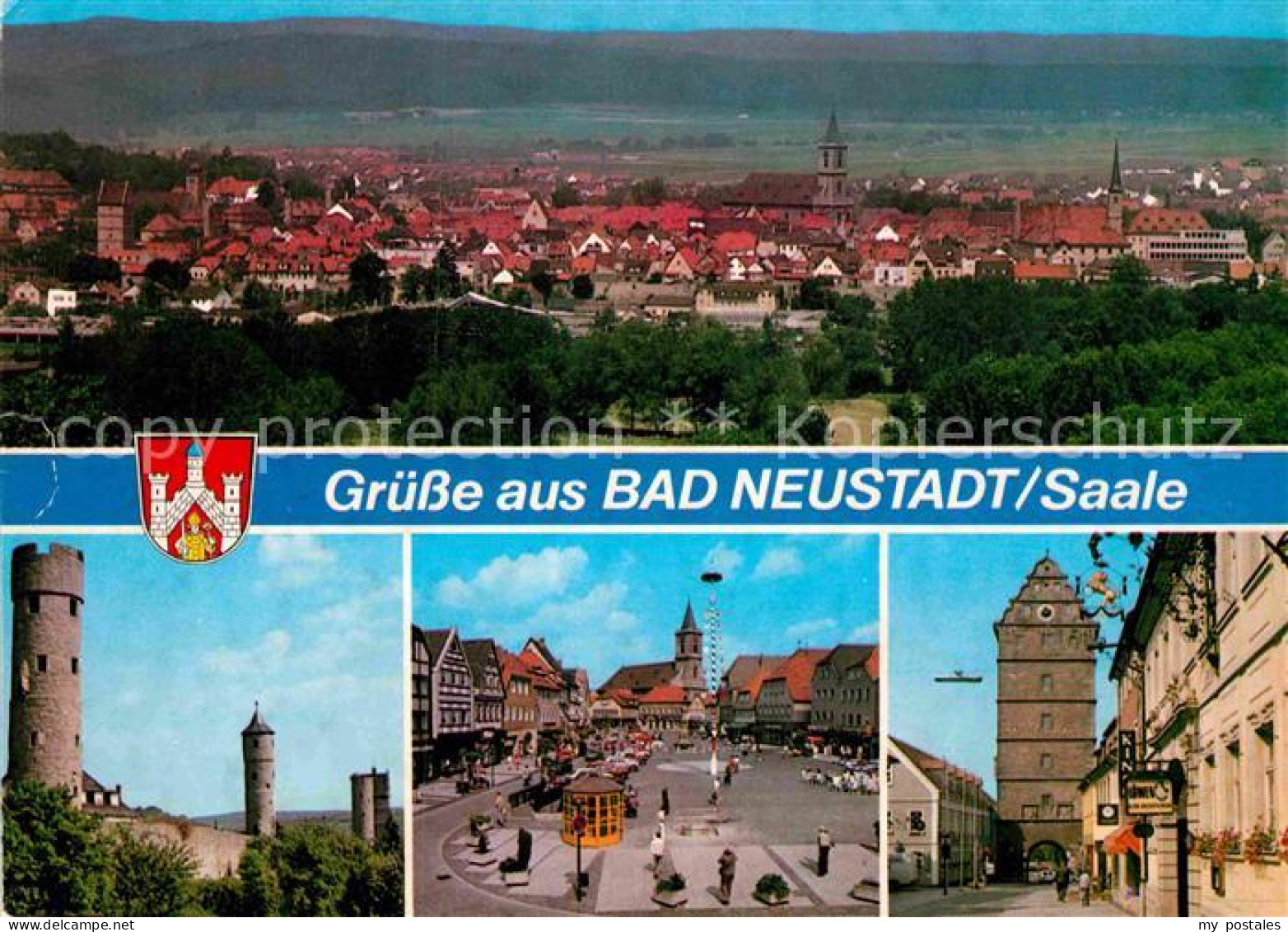 72898073 Bad Neustadt Panorama Schloss Marktplatz Stadttor Bad Neustadt - Sonstige & Ohne Zuordnung