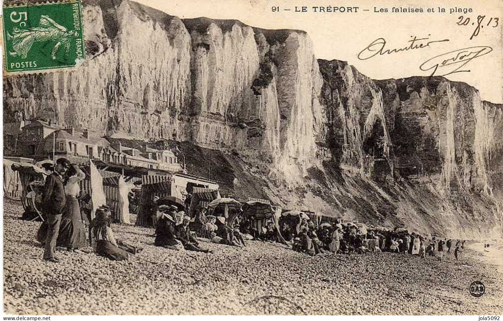 76 - LE TREPORT - Les Falaises Et La Plage - Le Treport