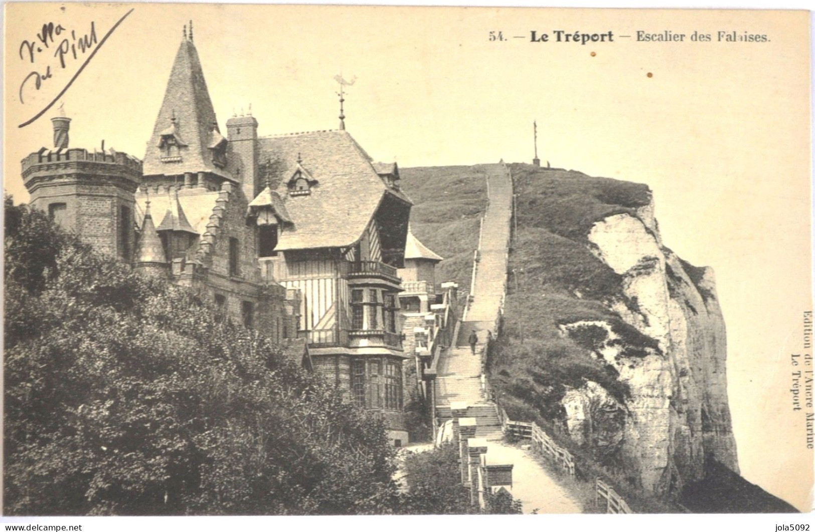 76 - LE TREPORT - Escalier Des Falaises - Le Treport
