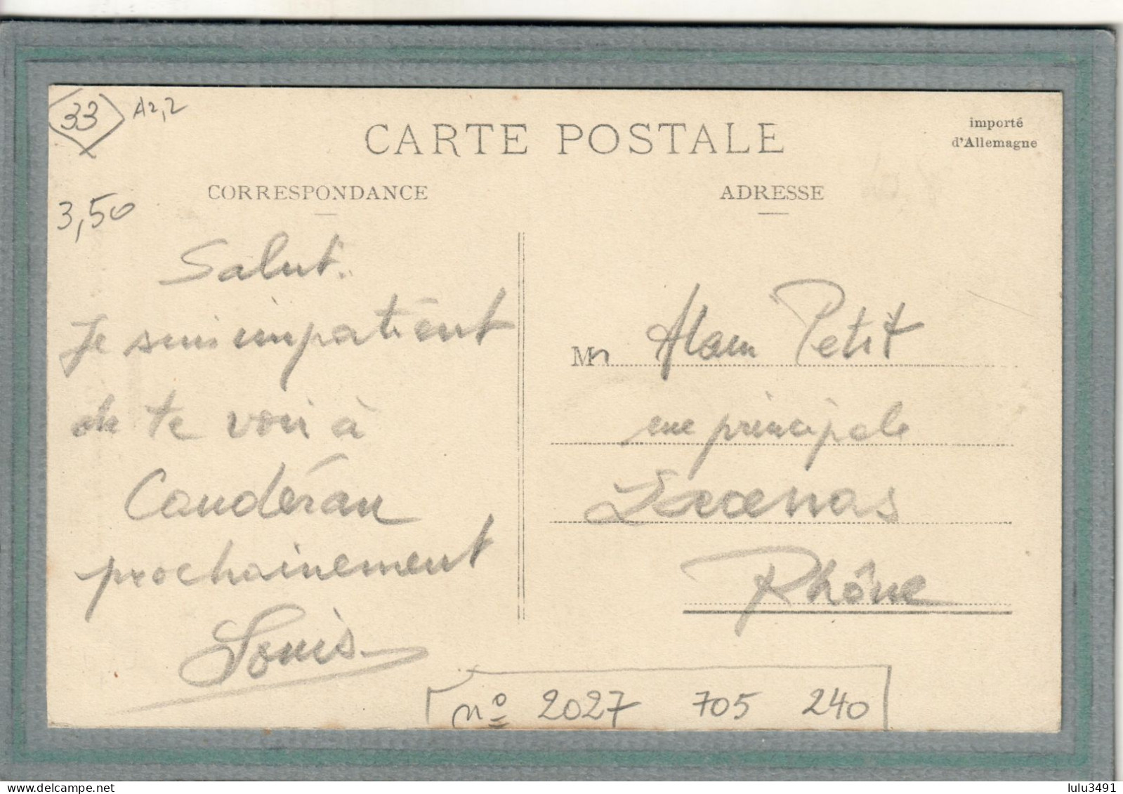 CPA - (33) CAUDERAN - Thème: ARBRE - Aspect Du Cèdre Géant En 1912 - Other & Unclassified