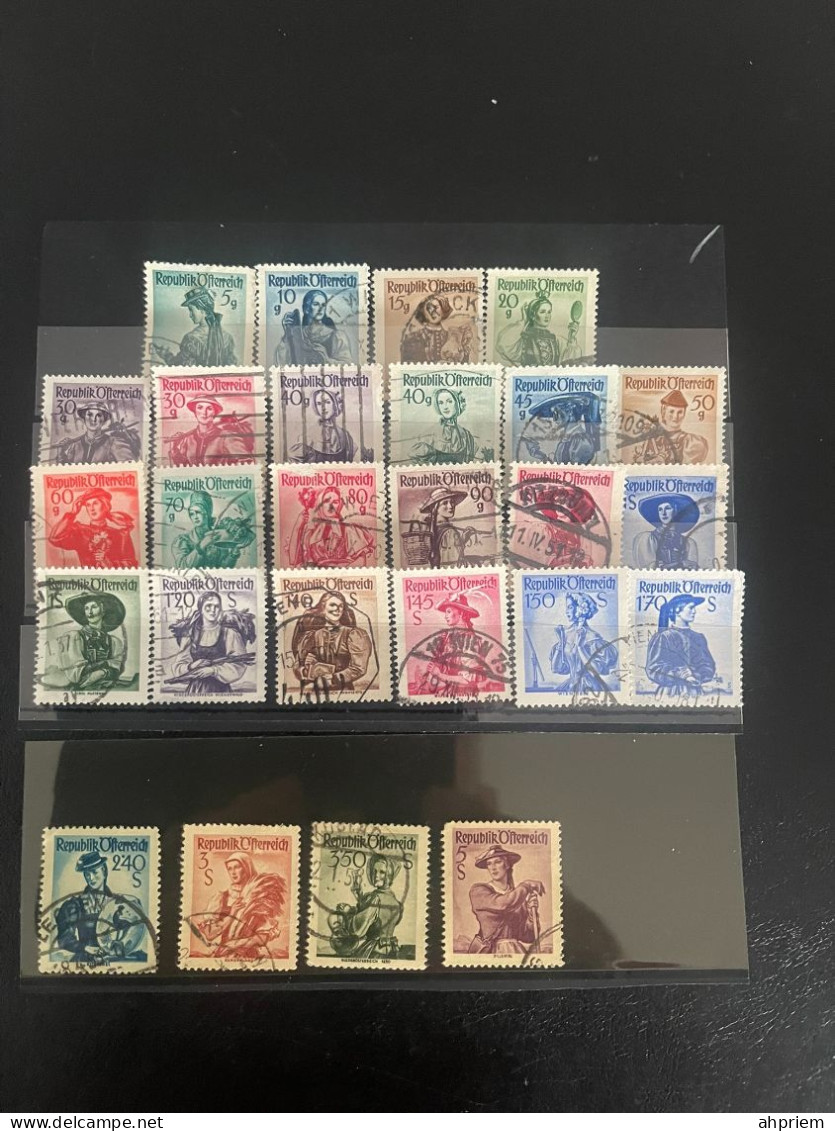 1948-1952 Volkstrachten Verschiedene - Used Stamps