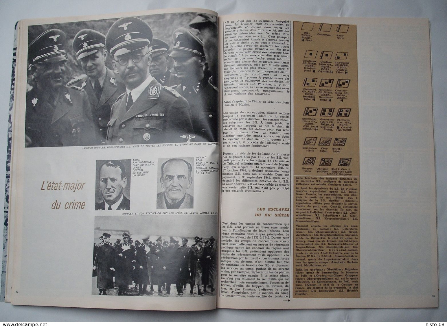WW II .1939 / 1945 : SHOAH . DEPORTATIONS : L' IMPOSSIBLE OUBLI - POURQUOI . HISTOIRE D' UN CRIME .. 1970 - Guerre 1939-45