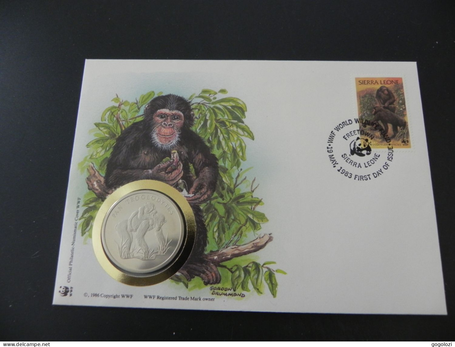 Sierra Leone - WWF Chimpanzee 1986 - Numis Letter - Sierra Leone