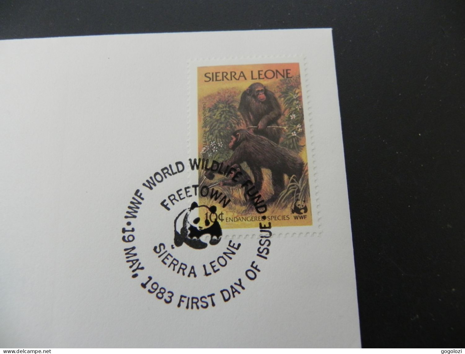 Sierra Leone - WWF Chimpanzee 1986 - Numis Letter - Sierra Leone