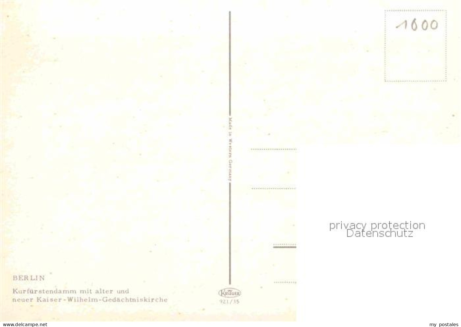 72897482 Berlin Kurfuerstendamm Mit Alter Und Neuer Kaiser Wilhelm Gedaechtniski - Andere & Zonder Classificatie