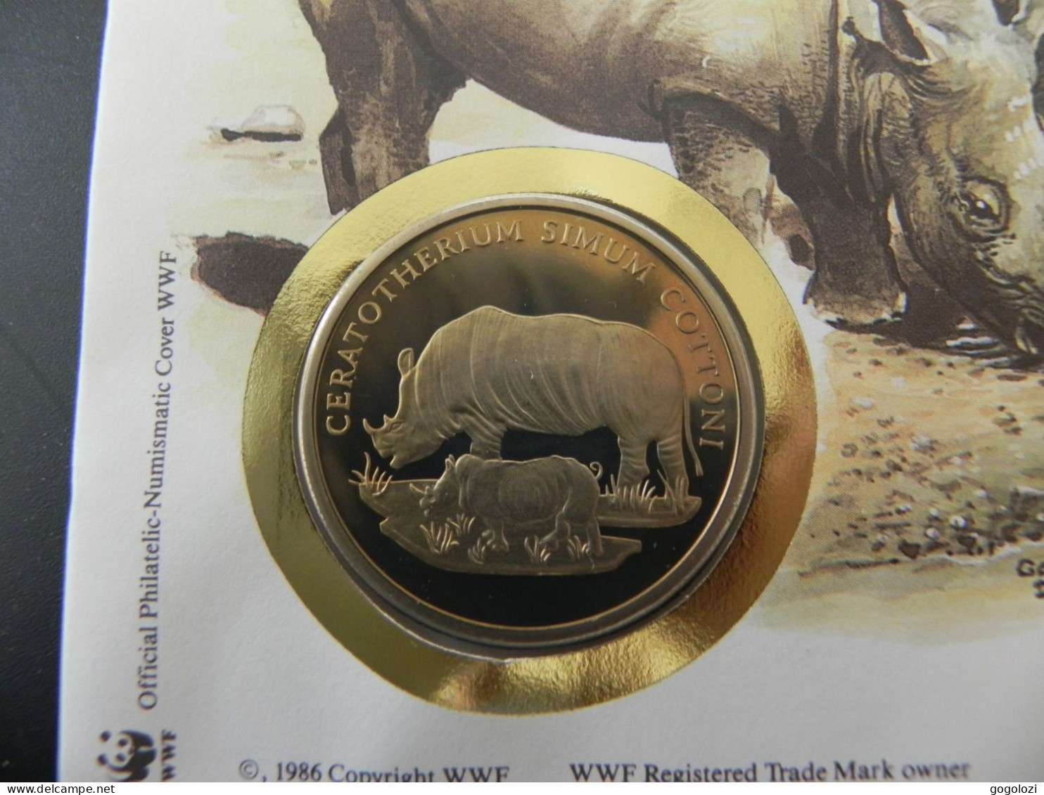 Swaziland - WWF Rhinoceros 1986 - Numis Letter - Swazilandia
