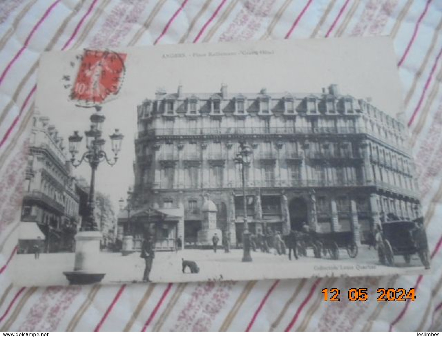 Angers. Place Ralliement. Grand Hotel. Collection Louis Quartier PM 1913 - Angers