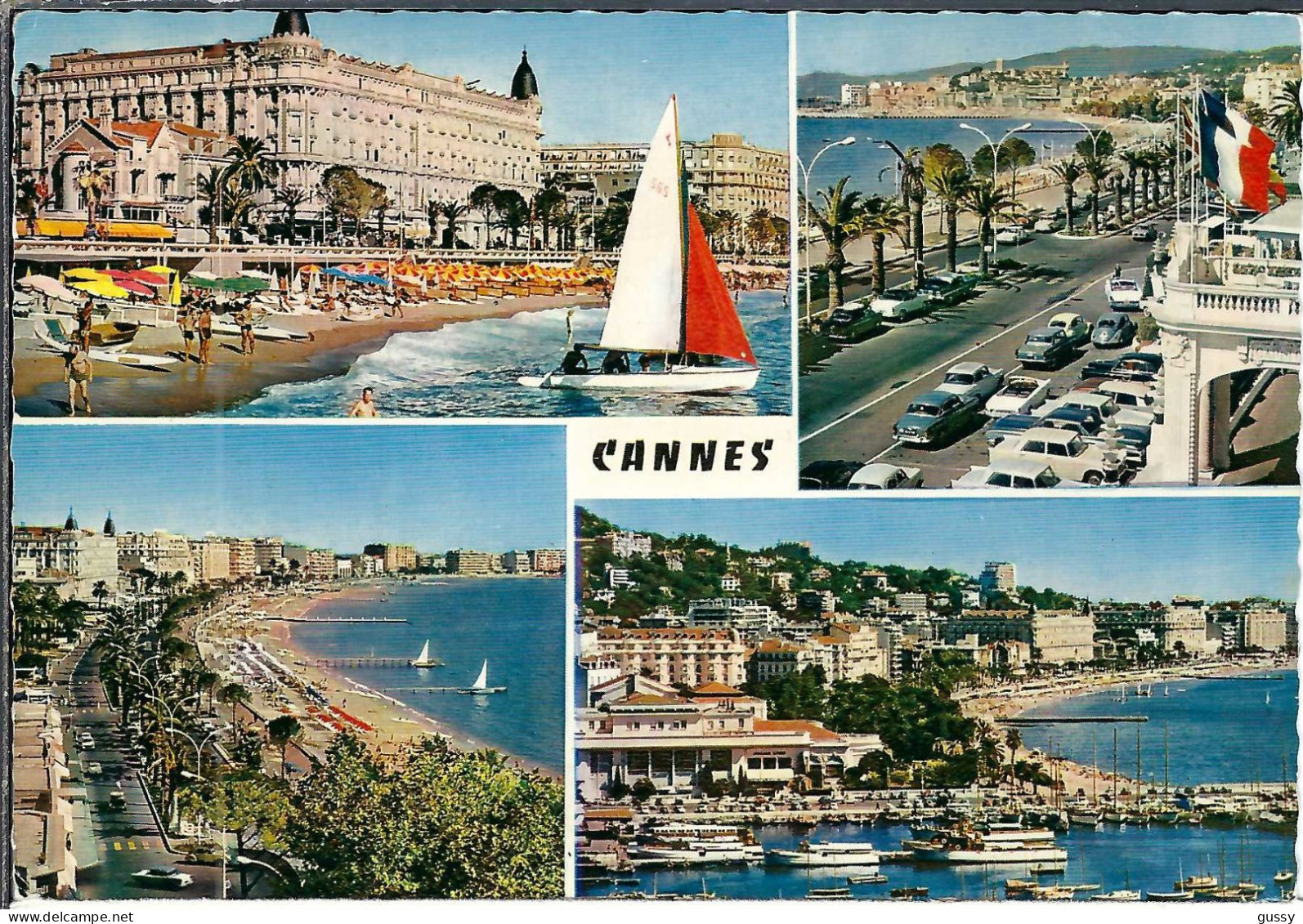 FRANCE Ca.1964: CP Ill. De Cannes (A. Mar.) Pour Pontarlier (Doubs) - Lettres & Documents