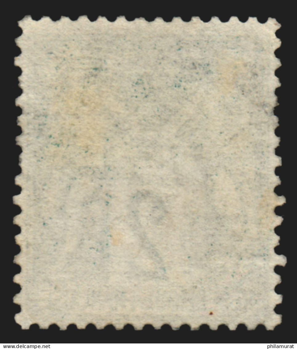 N°62, Sage 2c Vert, Type I (N Sous B), Oblitéré, Certificat La Postale - B/TB - 1876-1878 Sage (Type I)