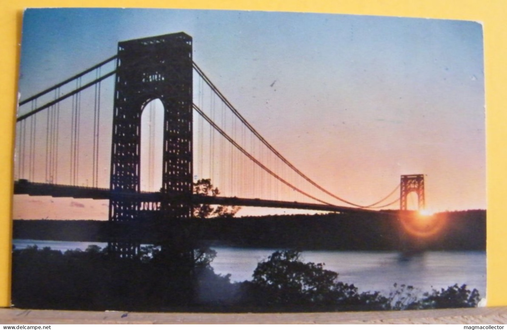 (NEW2) NEW YORK - THE GEORGE WASHINGONT BRIDGE - VIAGGIATA 1959 - Ponti E Gallerie