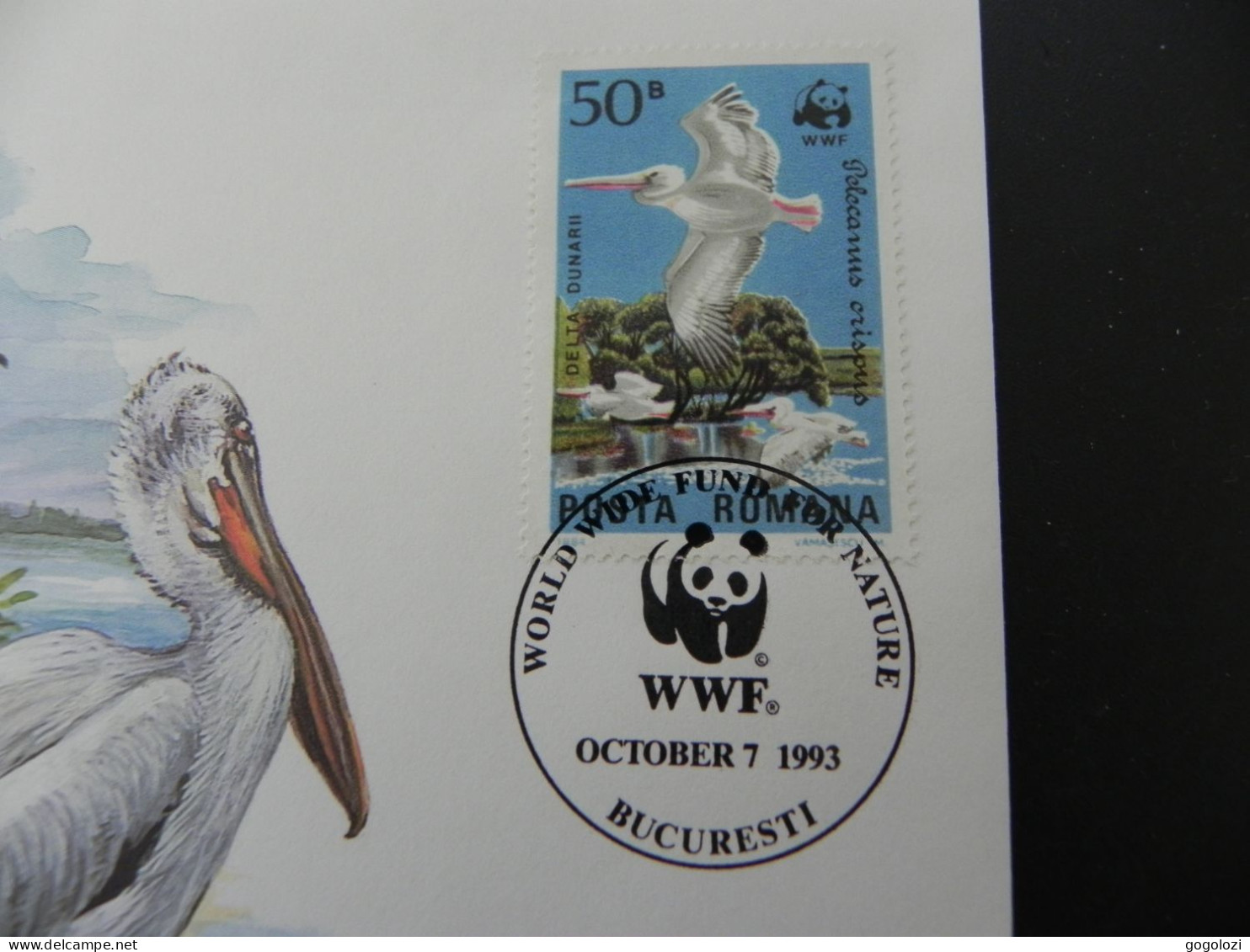 Romania - WWF Pelican 1986 - Numis Letter - Romania